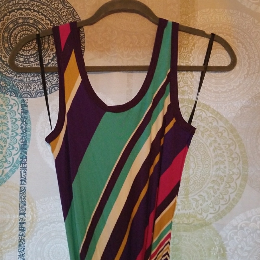 Striped summer maxi